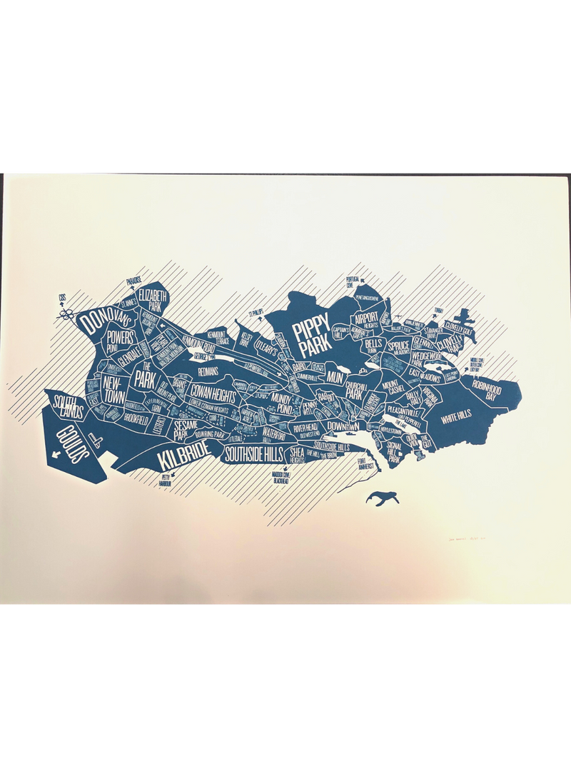 Neighborhood Map Print (18 X 24)