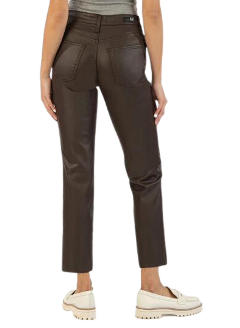 Rachel High Rise Mom Jeans with Raw Hem