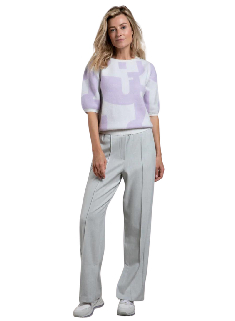 Print Jacquard Sweater