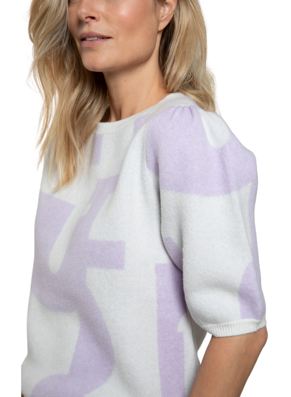 Print Jacquard Sweater