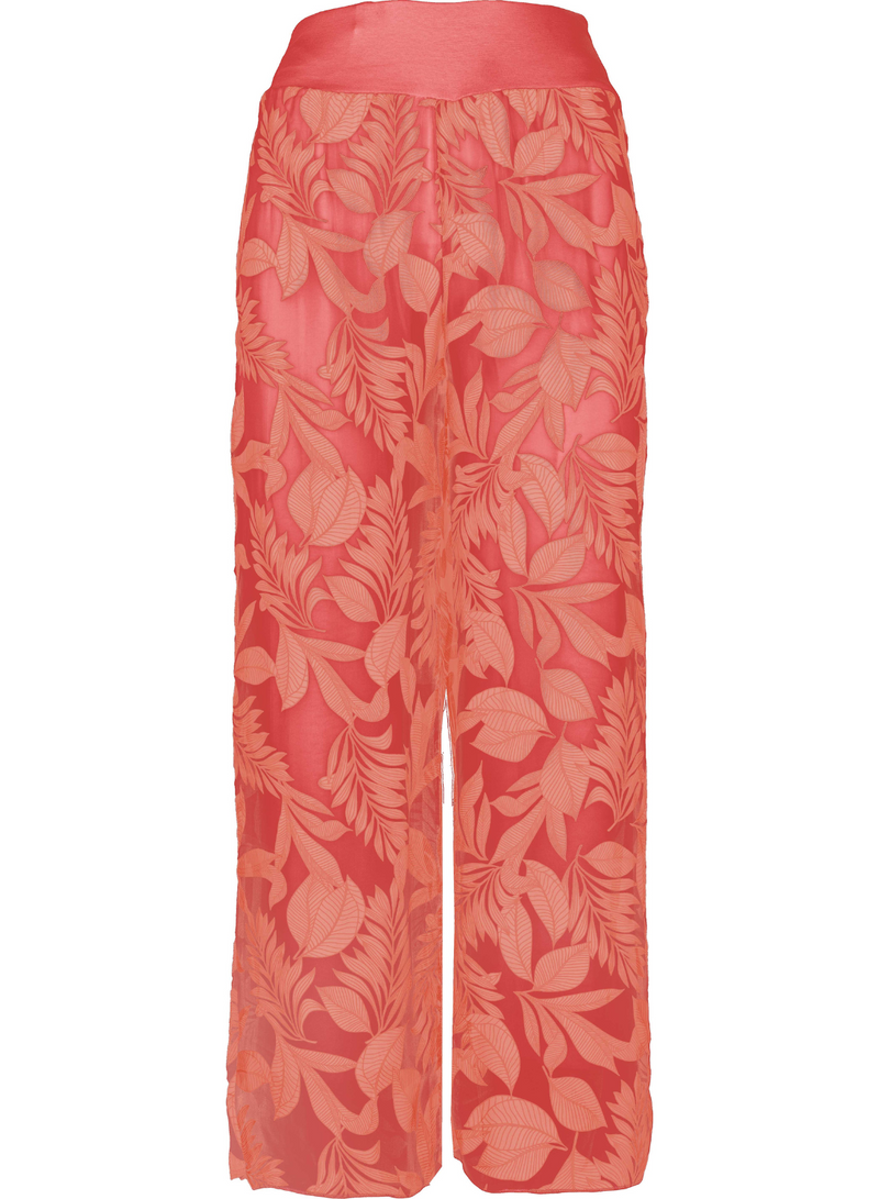Botanical Print Silky Pant