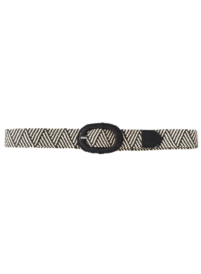 Woven Belt with Oval Buckle