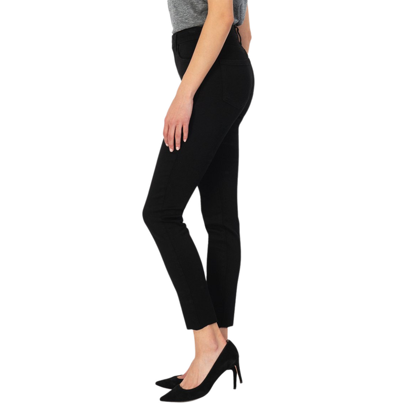 Donna High Rise Skinny with Raw Hem